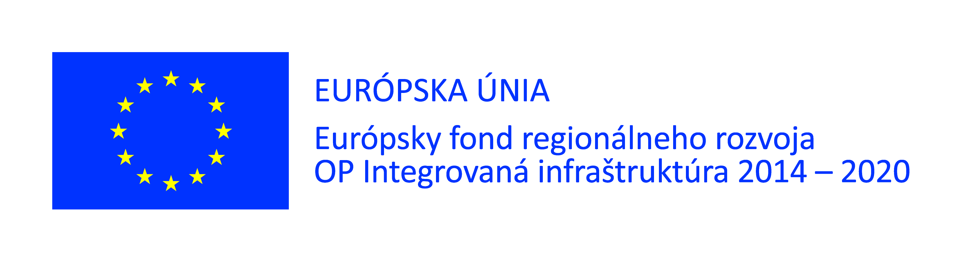 logo: Európsky fond regionálneho rozvoja OP Integrovaná infraštruktúra 2014 - 2020